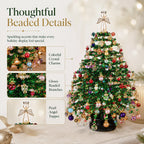 Beaded Tree Craft Kit Warm Light String Included