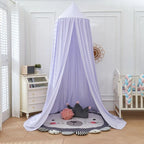 Bed Canopy Breathable Polyester-Cotton Blend With Mounting Kit