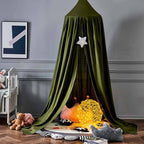 Bed Canopy Breathable Polyester-Cotton Blend With Mounting Kit