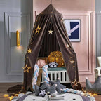 Bed Canopy Breathable Polyester-Cotton Blend With Mounting Kit