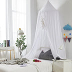 Bed Canopy Breathable Polyester-Cotton Blend With Mounting Kit