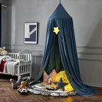 Bed Canopy Breathable Polyester-Cotton Blend With Mounting Kit