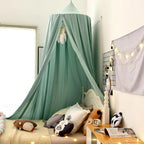 Bed Canopy Breathable Polyester-Cotton Blend With Mounting Kit