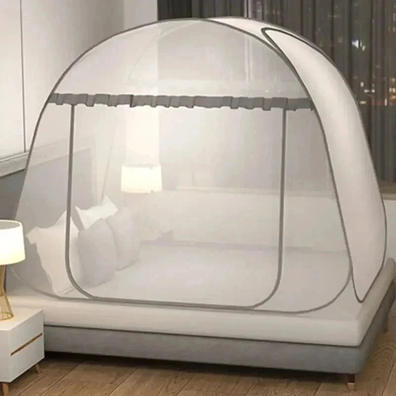 Bed Mosquito Net Pop-Up Foldable Integrated Floor