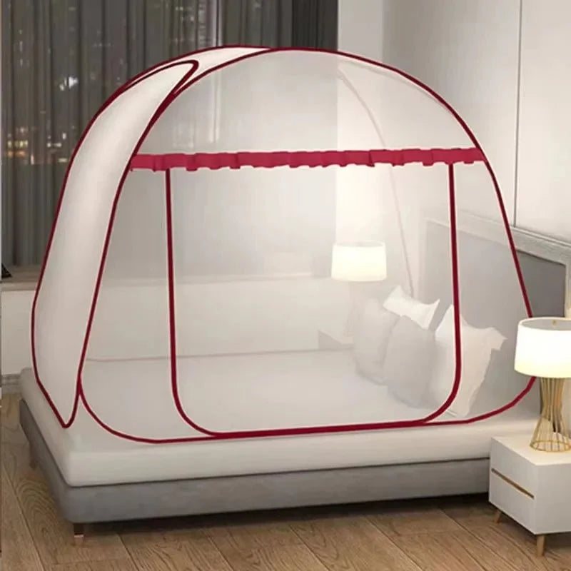 Bed Mosquito Net Pop-Up Foldable Integrated Floor