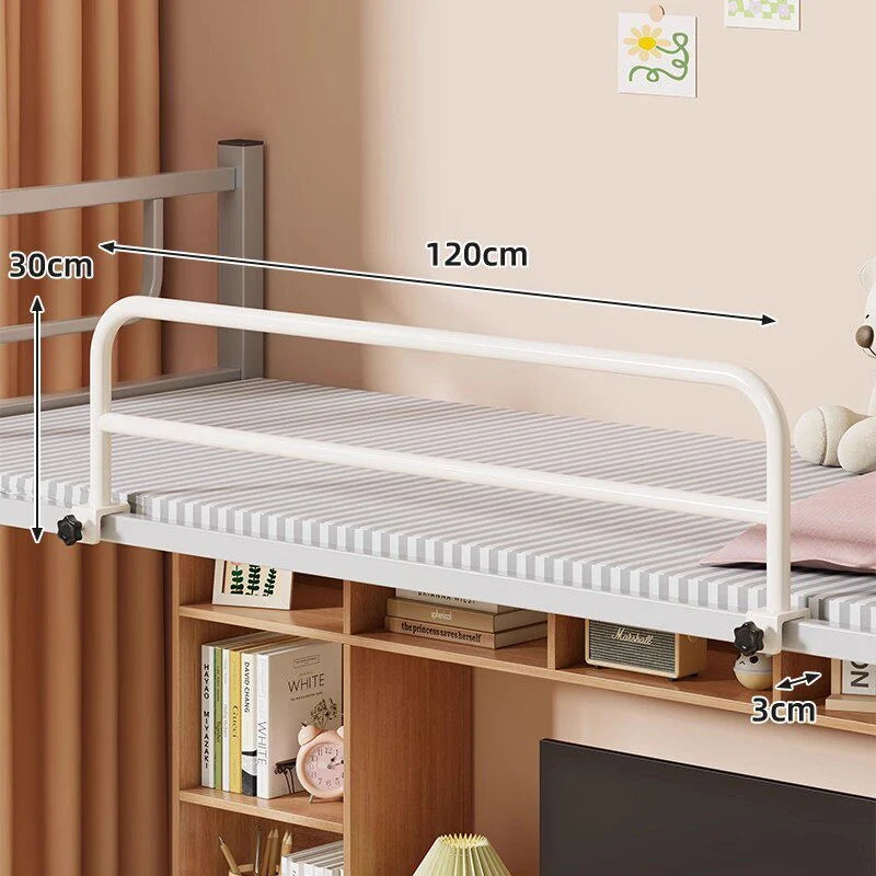 Bed Safety Rail Padded Clamp-Mounted No-Drill Installation