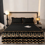 Bed Skirt Quilted Cotton Blend Lace Trim