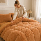Bedding Set Mink Fleece 4-Piece Machine Washable