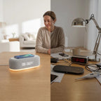 Bedside Alarm Clock 15W Wireless Qi LED Night Light