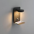 Bedside Wall Lamp Touch-Control Dimmable USB Shelf