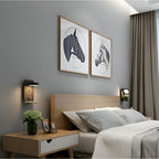 Bedside Wall Lamp Touch-Control Dimmable USB Shelf