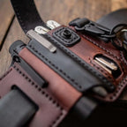 Belt Pouch Handcrafted Leather Multitool, Flashlight & Pen Organizer