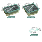 Bento Lunch Box Leak-Proof Silicone Seal Integrated Cutlery