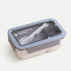 Bento Lunch Box Leak-Proof Silicone Seal Integrated Cutlery
