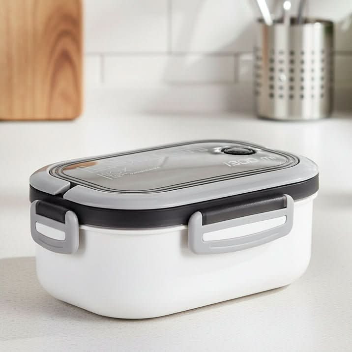 Bento Lunchbox Two-Tier Stackable Fork & Spoon