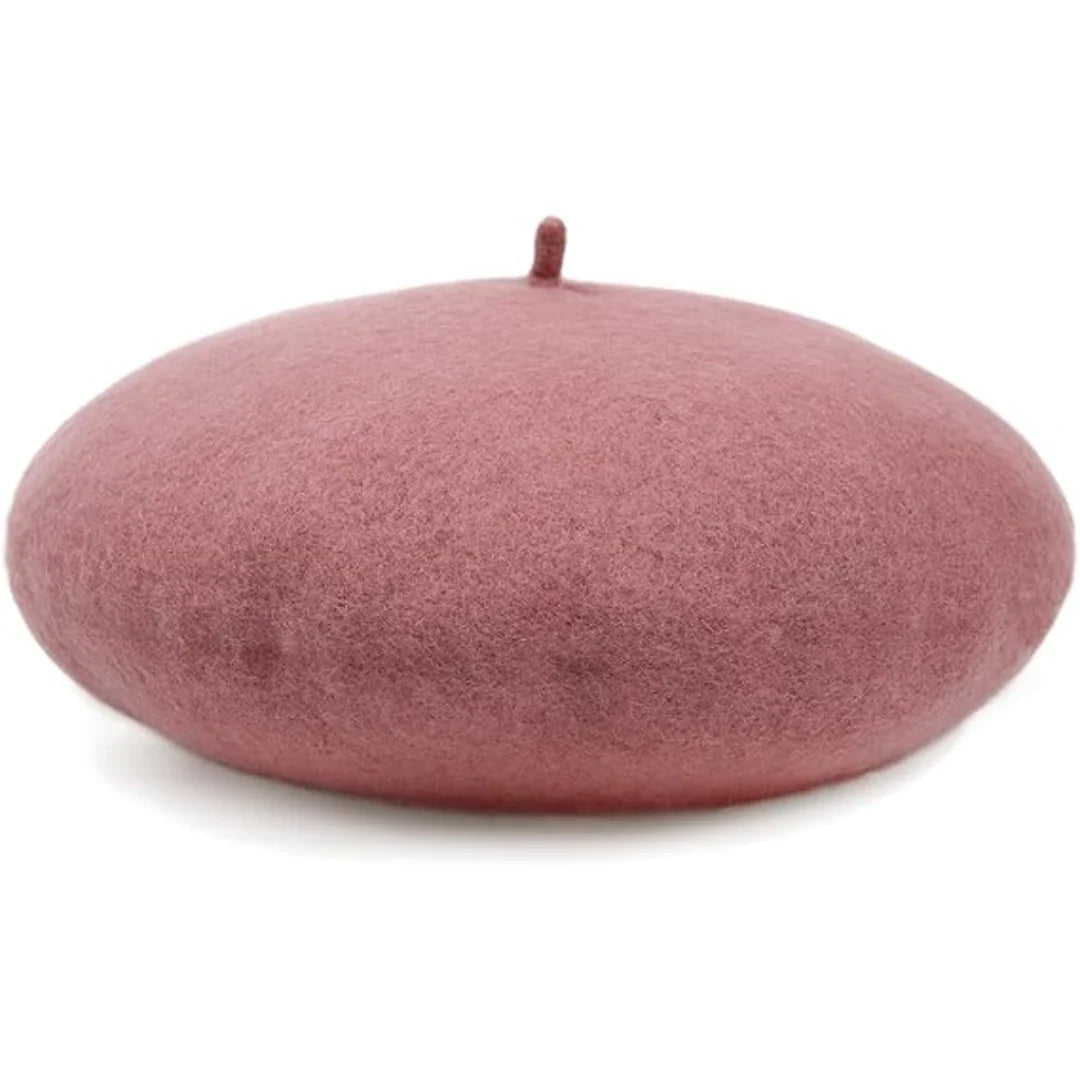 Beret Soft Breathable Wool One-Size Stretch Fit