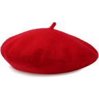Beret Soft Breathable Wool One-Size Stretch Fit