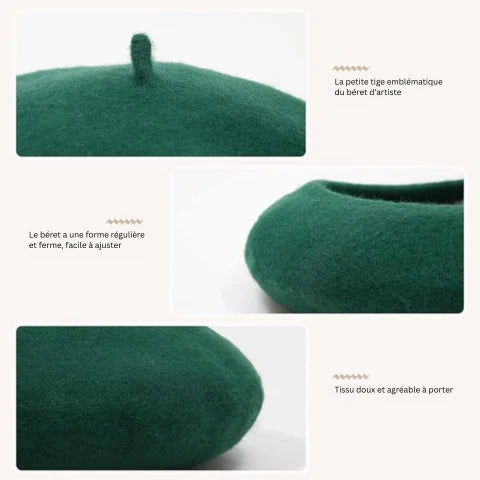 Beret Wool Warm & Breathable Classic French Style