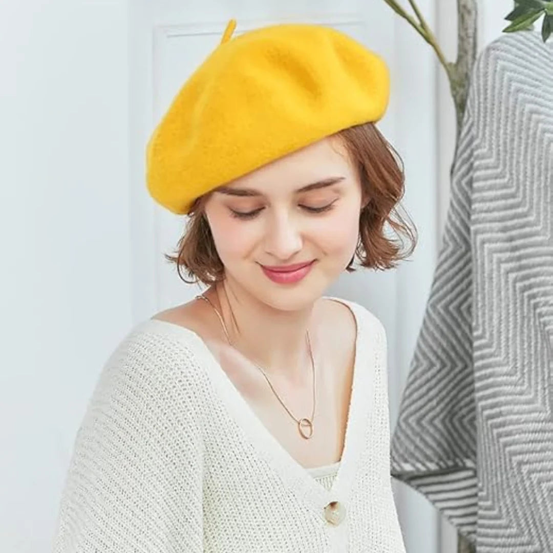 Beret Wool Warm & Breathable Classic French Style