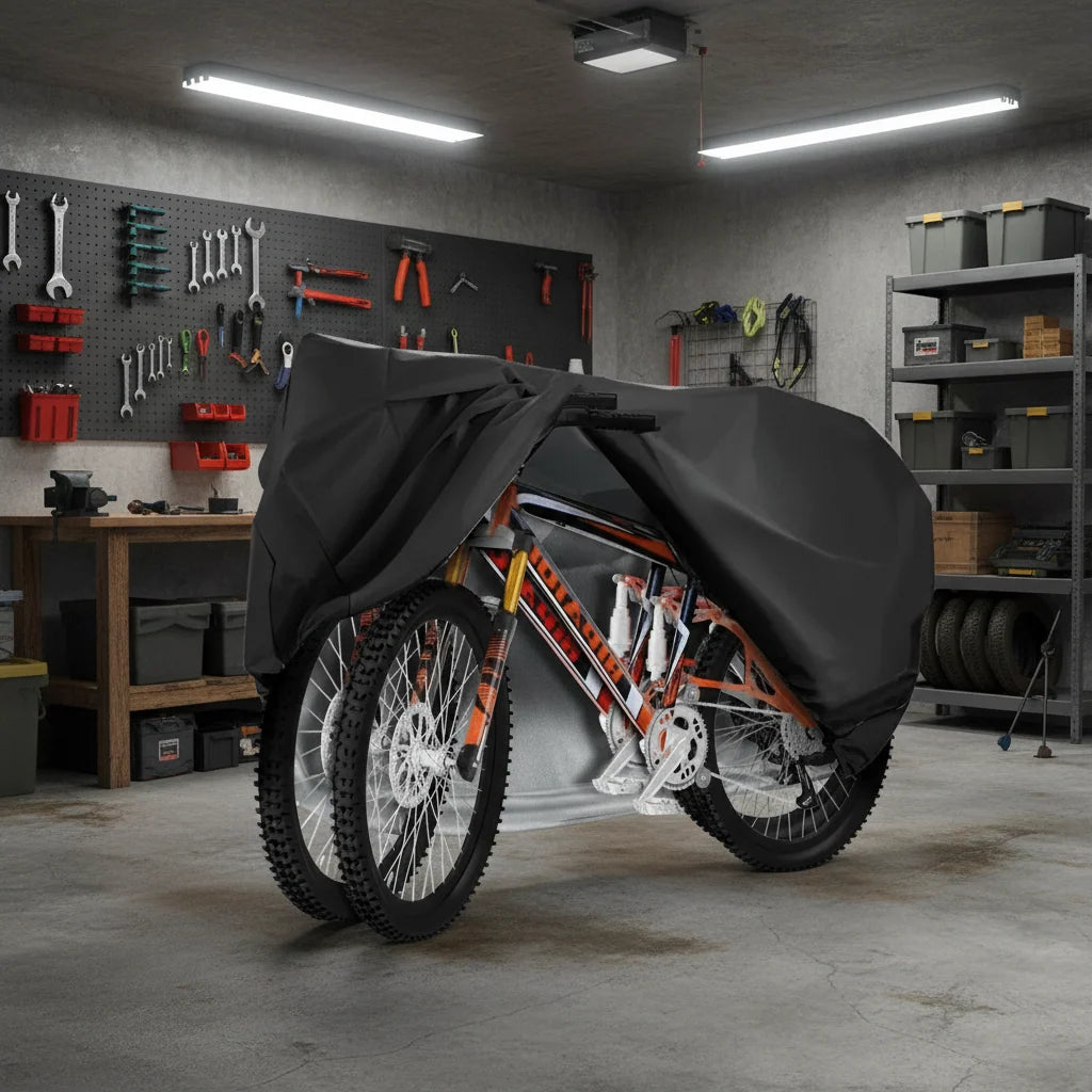 Bicycle Cover Waterproof UV-Resistant Windproof Fasteners