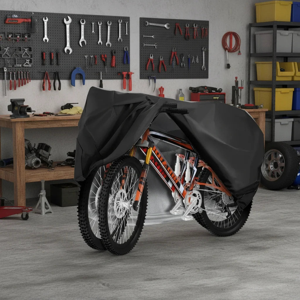 Bicycle Cover Waterproof UV-Resistant Windproof Fasteners
