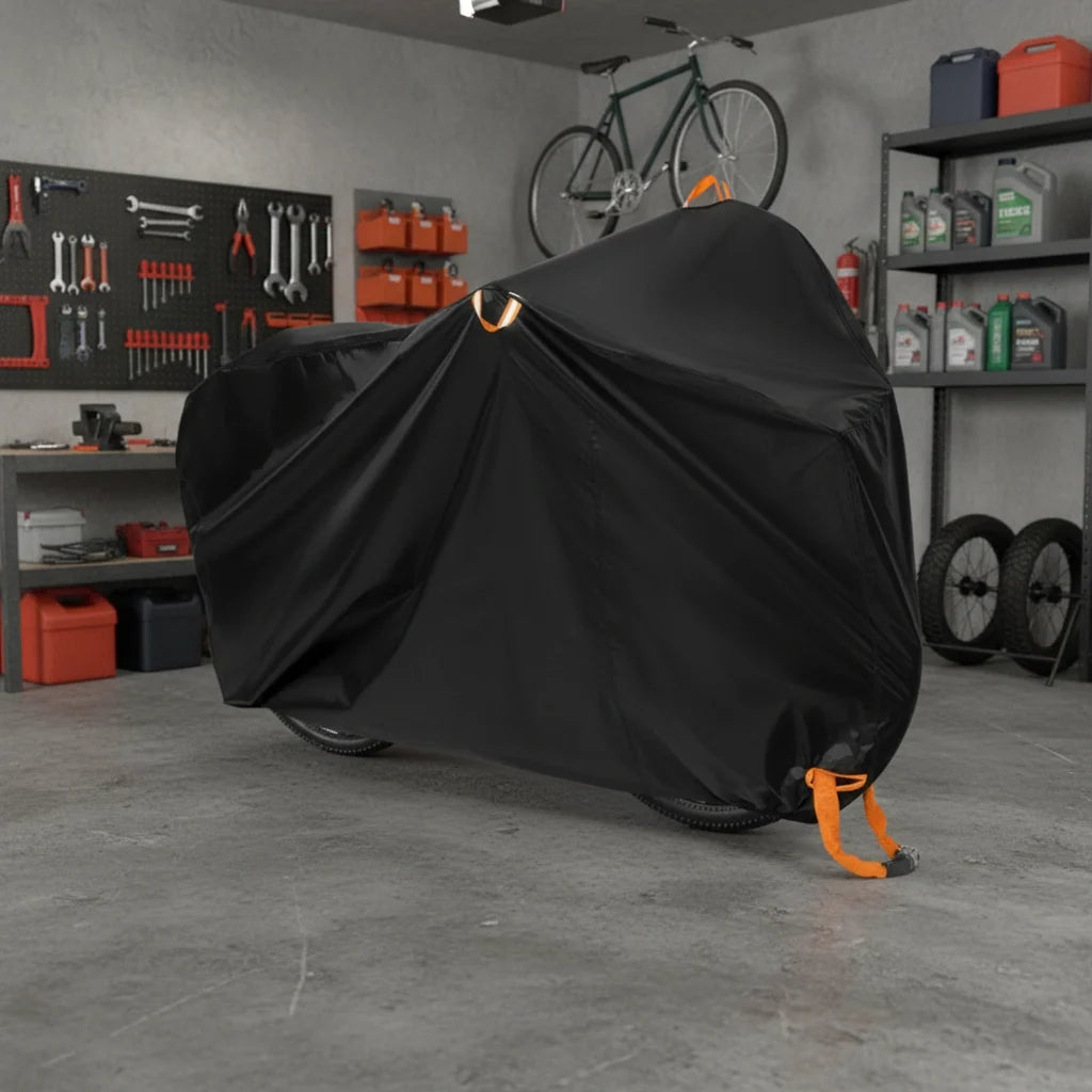Bicycle Cover Waterproof UV-Resistant Windproof Fasteners