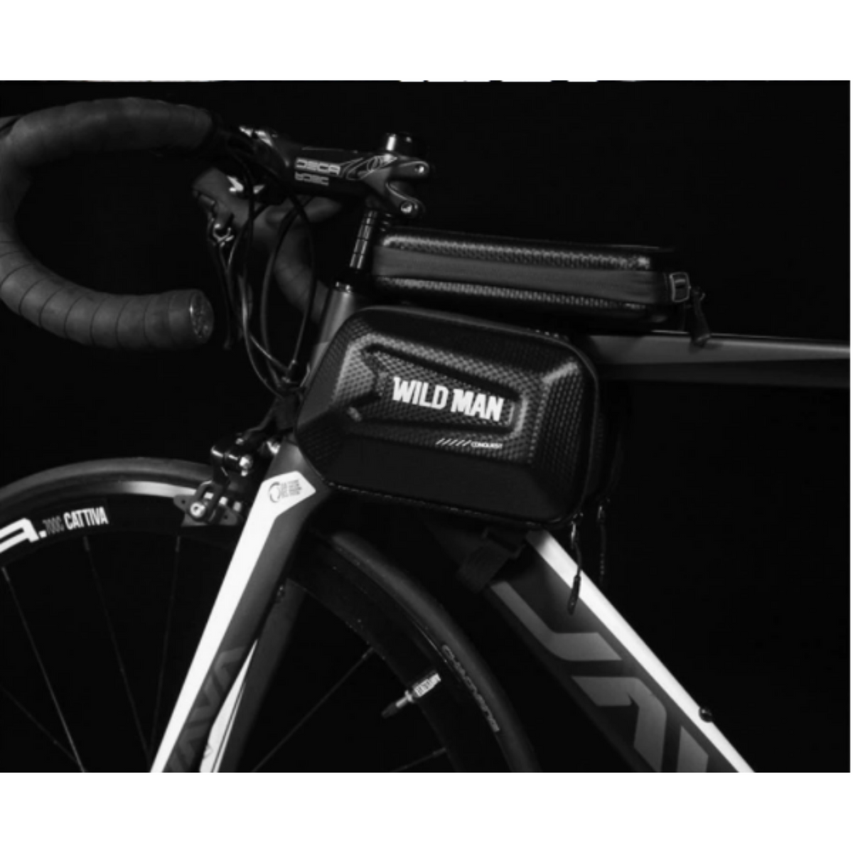 Bicycle Frame Phone Bag Splash-Resistant Touchscreen Hard Shell