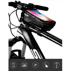 Bicycle Frame Phone Bag Splash-Resistant Touchscreen Hard Shell