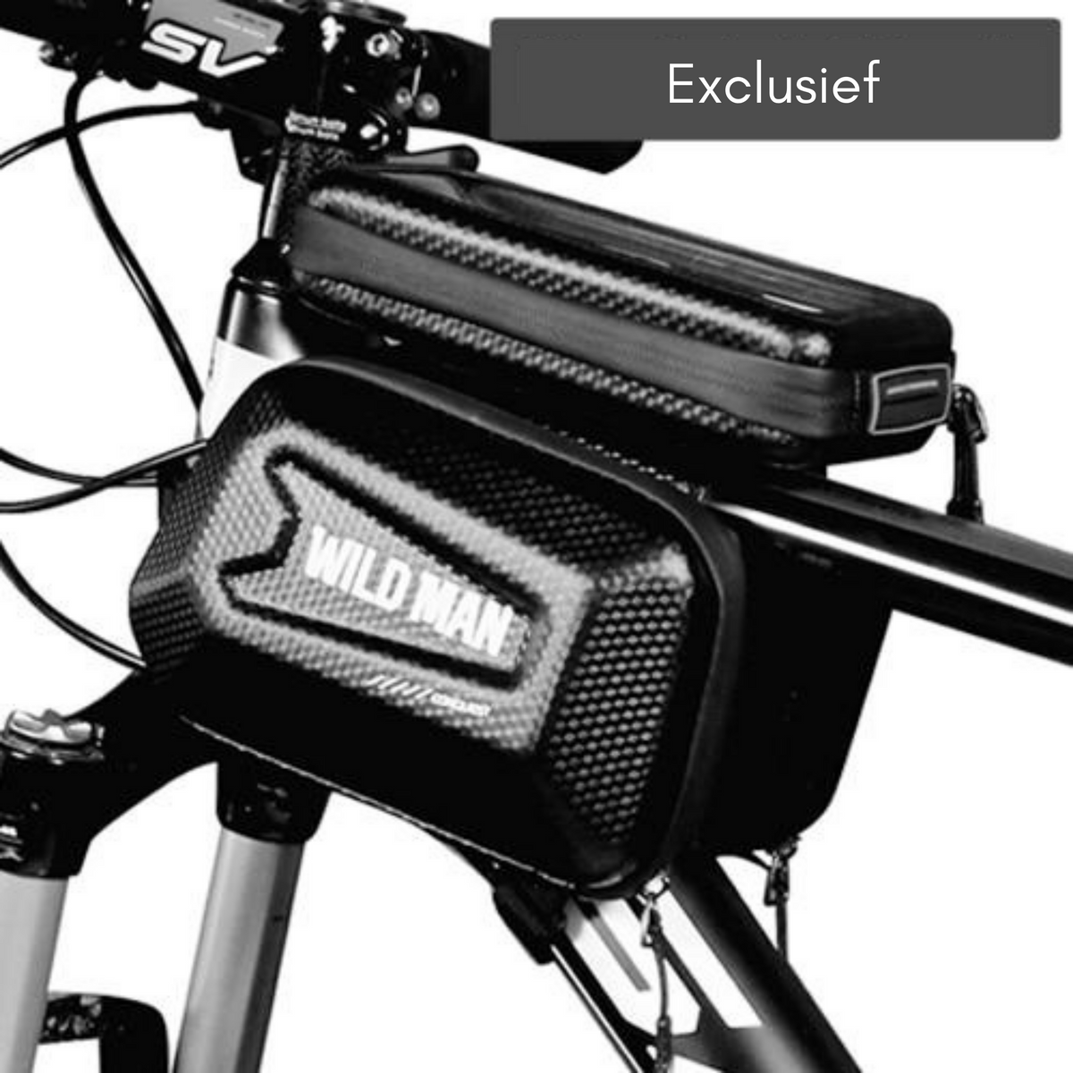 Bicycle Frame Phone Bag Splash-Resistant Touchscreen Hard Shell