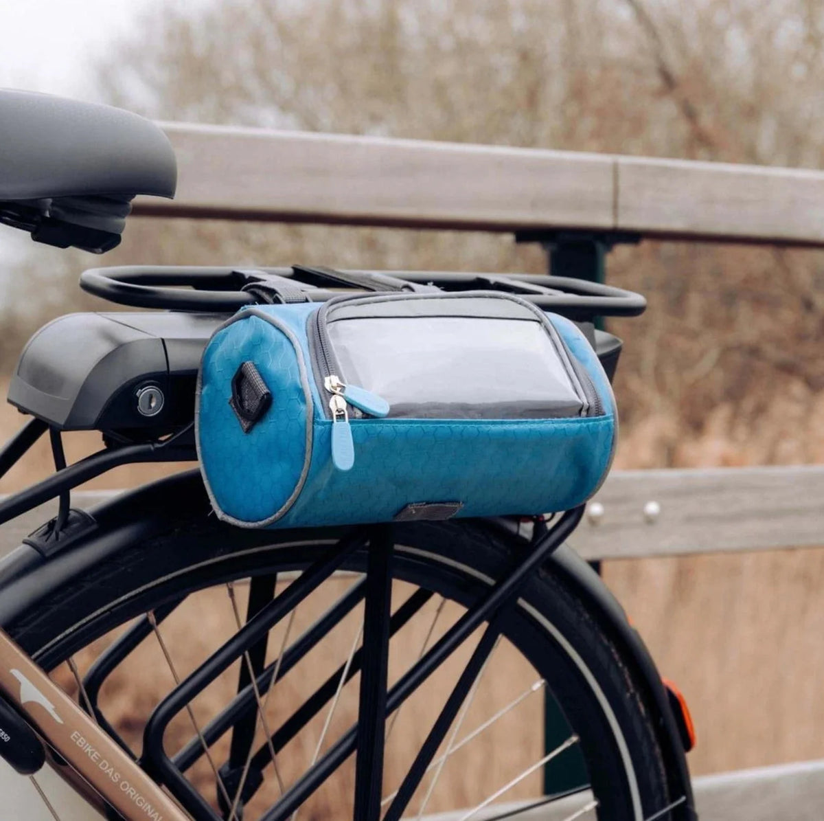 Bicycle Handlebar Bag Touchscreen Window Water-Resistant Nylon