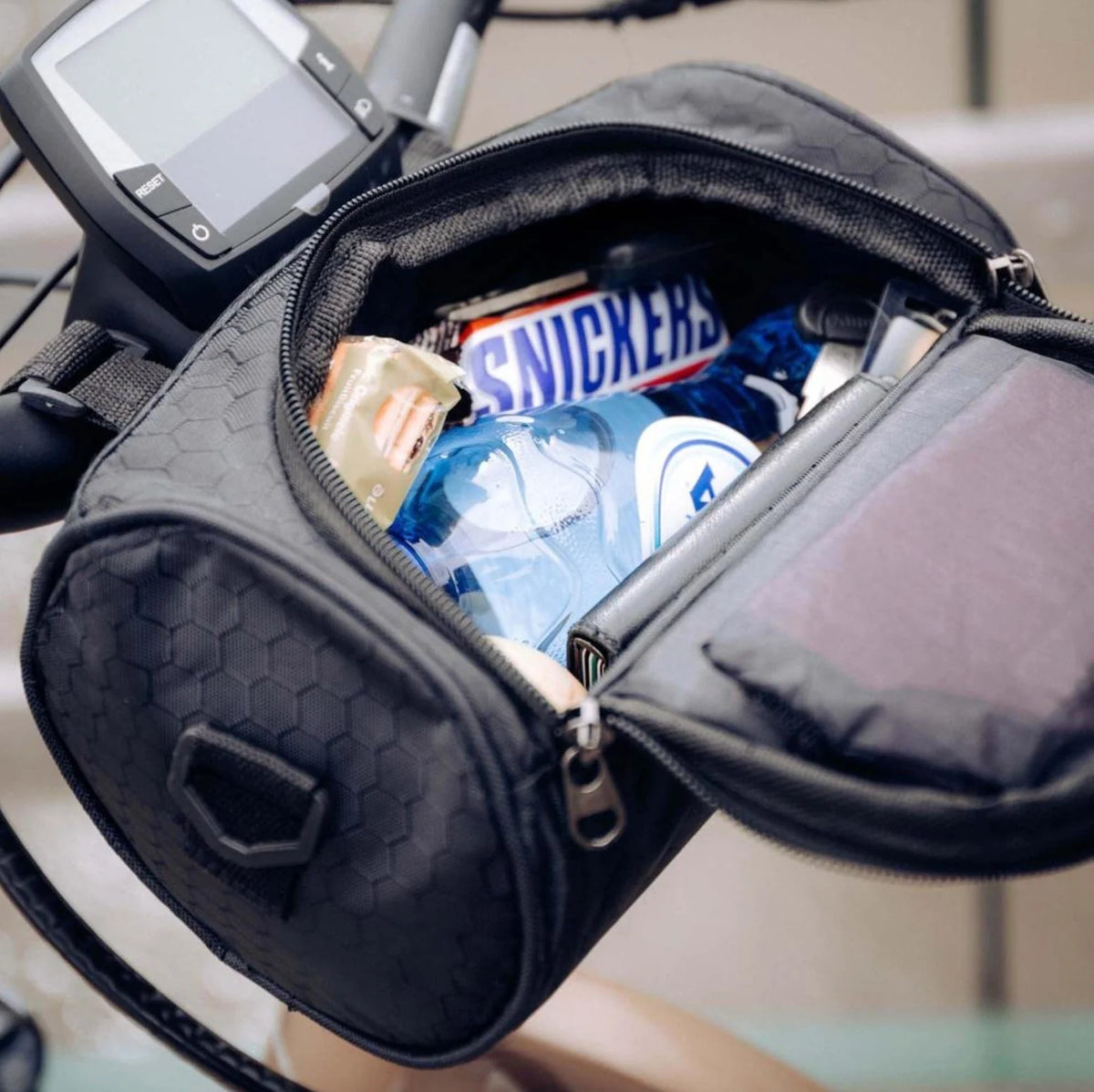 Bicycle Handlebar Bag Touchscreen Window Water-Resistant Nylon