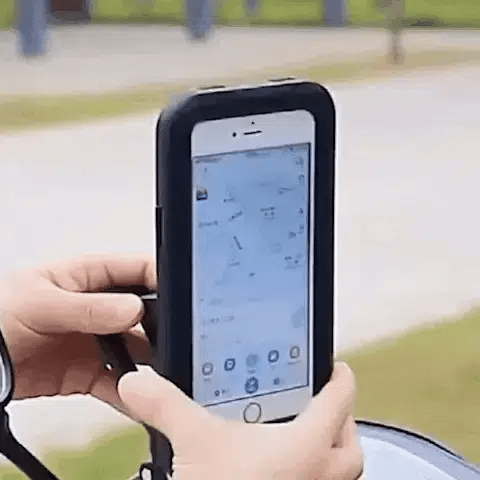 Bicycle Phone Mount Waterproof Case & 360° Swivel