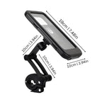 Bicycle Phone Mount Waterproof Case & 360° Swivel