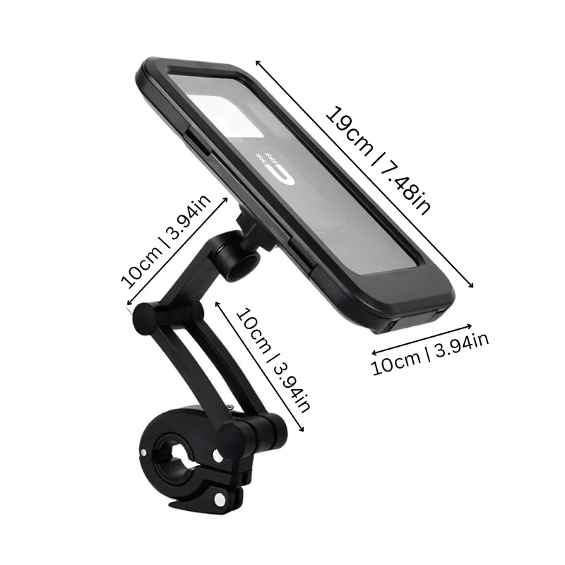 Bicycle Phone Mount Waterproof Case & 360° Swivel
