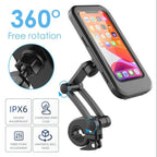 Bicycle Phone Mount Waterproof Touchscreen 360 Degree Rotation