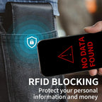 Bifold Wallet Genuine Leather RFID-Blocking Slim Design