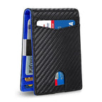Bifold Wallet RFID Blocking Scratch-Resistant Microfiber Money Clip