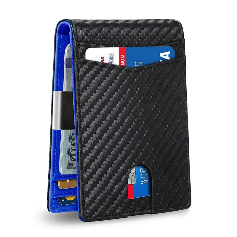 Bifold Wallet RFID Blocking Scratch-Resistant Microfiber Money Clip