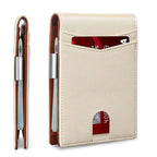 Bifold Wallet RFID Blocking Scratch-Resistant Microfiber Money Clip