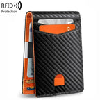 Bifold Wallet RFID Blocking Scratch-Resistant Microfiber Money Clip