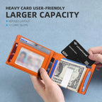 Bifold Wallet RFID Blocking Scratch-Resistant Microfiber Money Clip