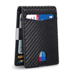 Bifold Wallet RFID Blocking Scratch-Resistant Microfiber Money Clip