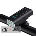 Bike Light 5000 Lumens USB-C Rechargeable Digital Battery Display