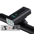 Bike Light 5000 Lumens USB-C Rechargeable Digital Battery Display