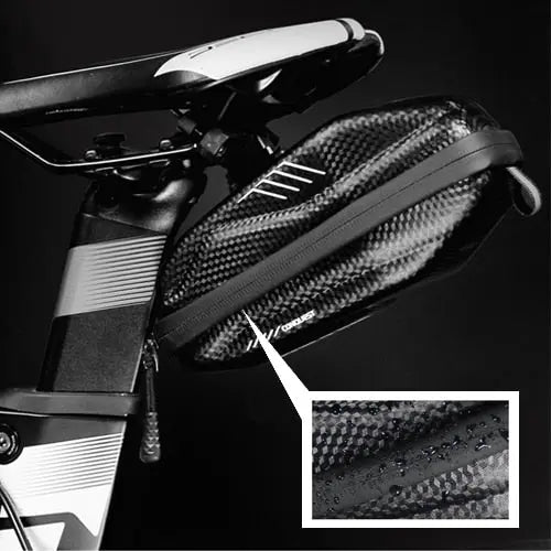 Bike Saddle Bag Quick-Release Clamp EVA Hard Shell