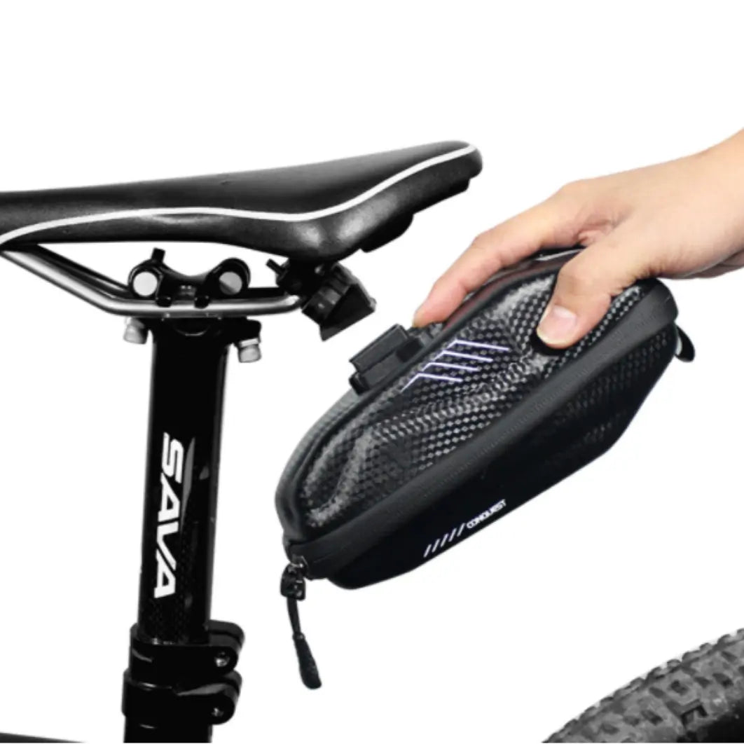 Bike Saddle Bag Quick-Release Clamp EVA Hard Shell