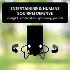 Bird Feeder Weight-Activated Spinning Perch 5-Pound Capacity