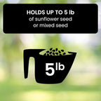 Bird Feeder Weight-Activated Spinning Perch 5-Pound Capacity
