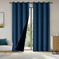 Blackout Curtains 100% Light Blocking Thermal Insulated Set of 2