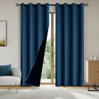 Blackout Curtains 100% Light Blocking Thermal Insulated Set of 2